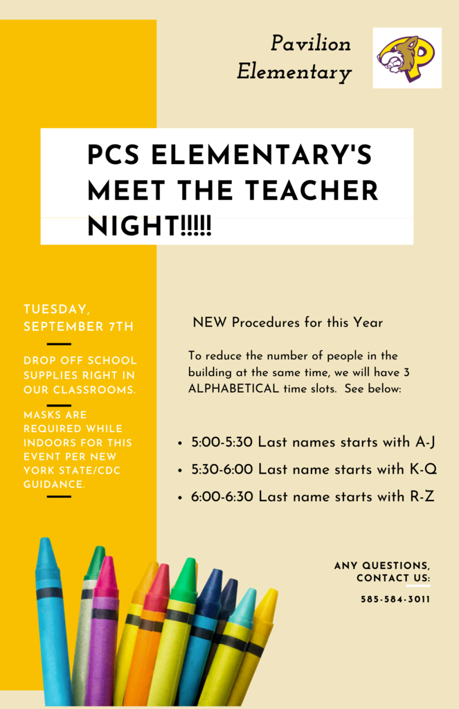 Elementary Meet the Teacher Night  2021