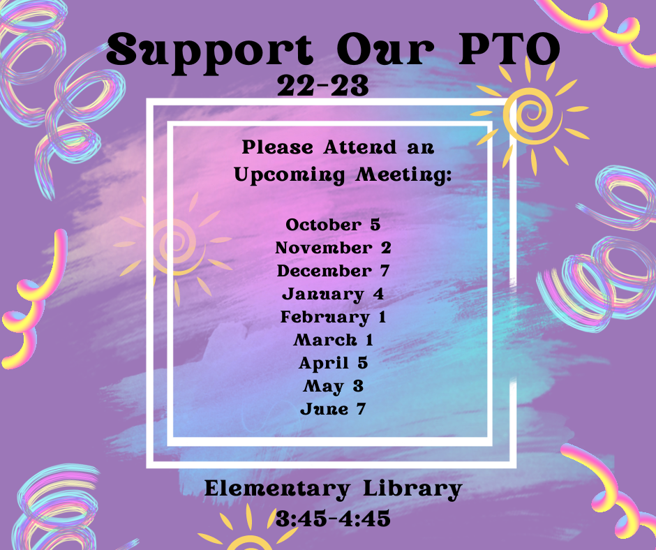 PTO Meeting Dates