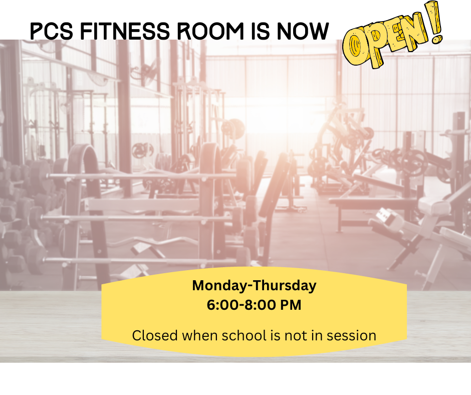 PCS Fitness Room Is Now Open