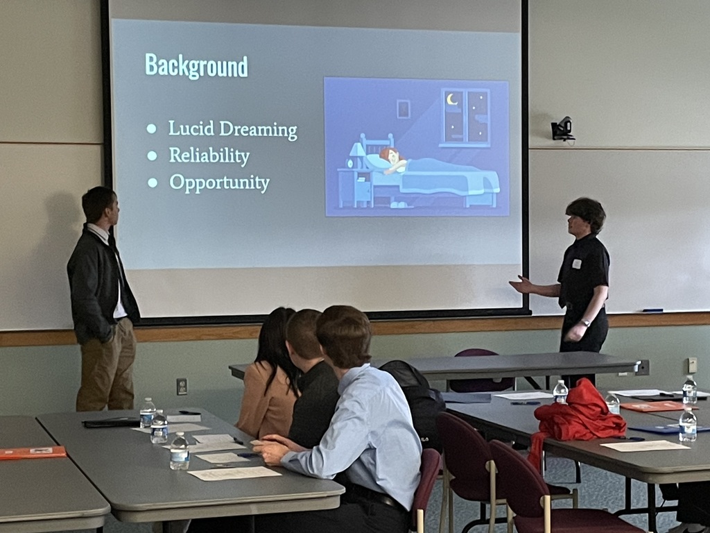 students presenting at Professional Day at GCC