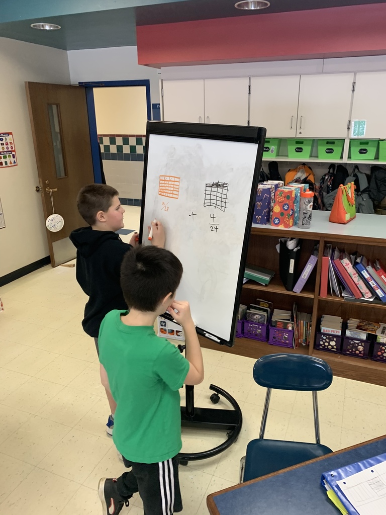 students working on a math problem