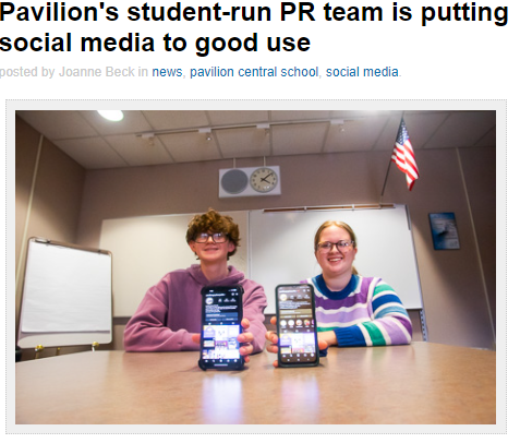 Pavilion's student-run PR Team