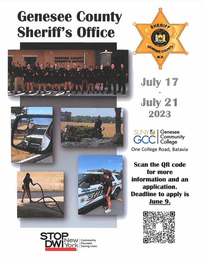 Genesee county sherrif's office information and application